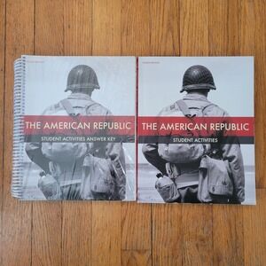 BJU Press The American Republic Student Activities Answer Key 4th Ed Homeschool